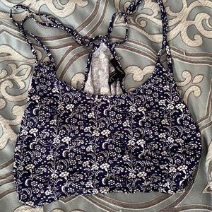 flowered crop top